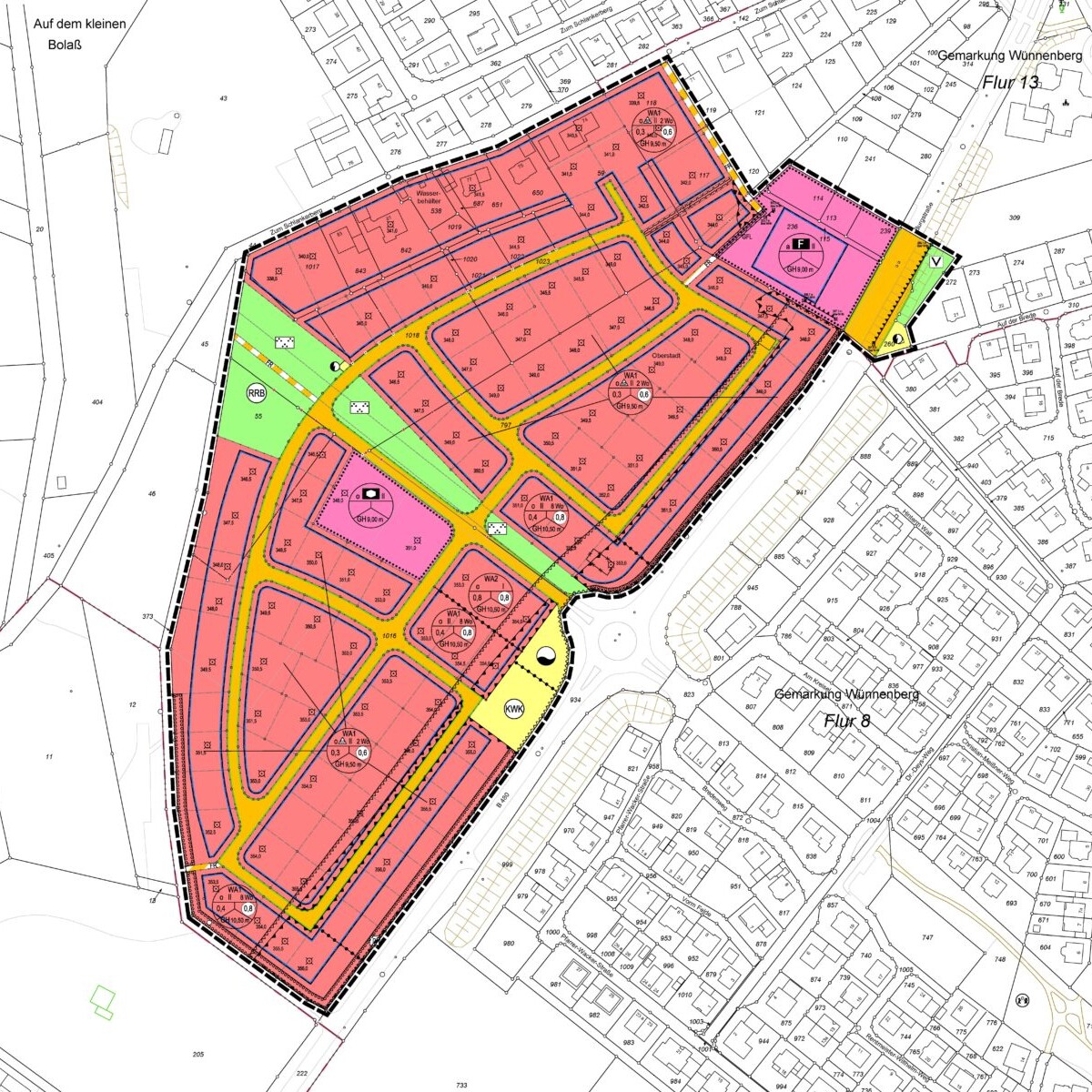 Bad Wünnenberg, Bebauungsplan Nr. 15 "Auf der Iserkuhle"