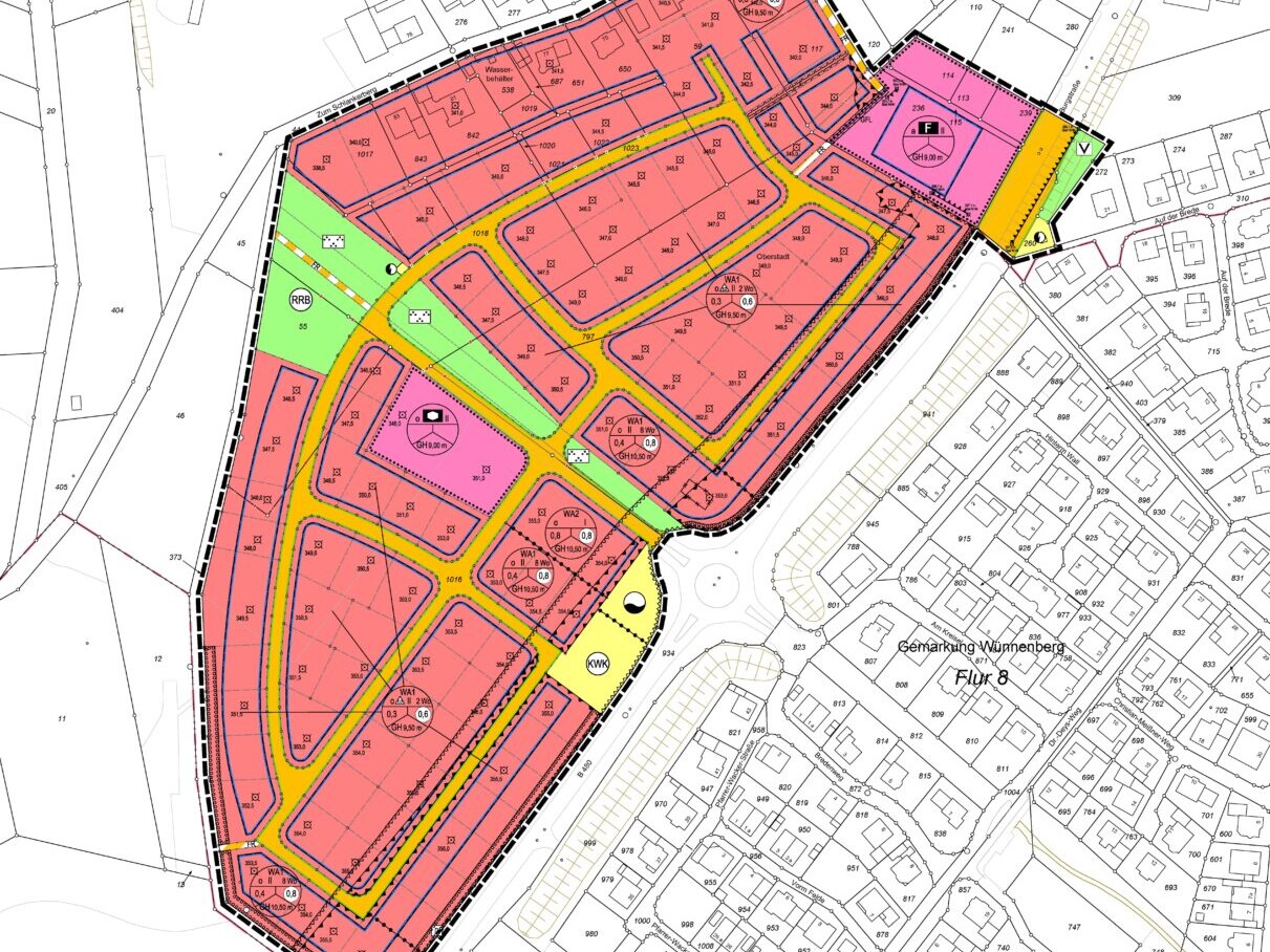 Bad Wünnenberg, Bebauungsplan Nr. 15 "Auf der Iserkuhle"