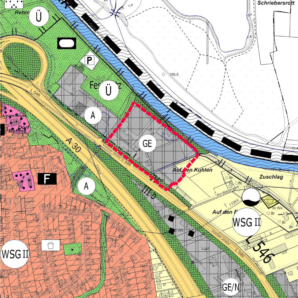 Stadt Bad Oeynhausen -56. FNP-Änderung Fährweg - nachher