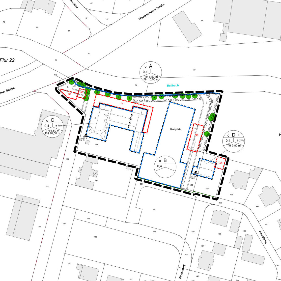 Gemeinde Beelen, Vorhabenbezogener Bebauungsplan Nr. 36 "Wohnen mit Pferden zwischen Thiers Allee und Beilbach"