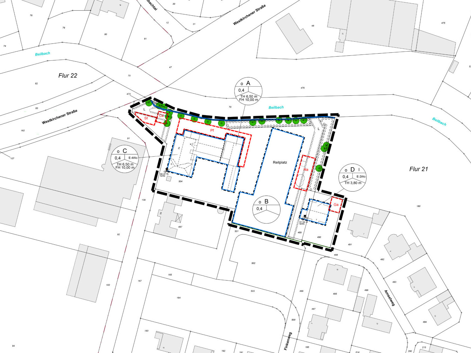 Gemeinde Beelen, Vorhabenbezogener Bebauungsplan Nr. 36 "Wohnen mit Pferden zwischen Thiers Allee und Beilbach"