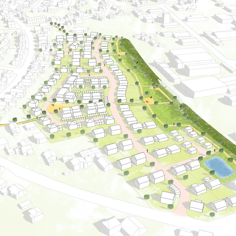 Wadersloh: Wohnpark Mauritz - Städtebaulicher Entwurf (Visualisierung: DHP)