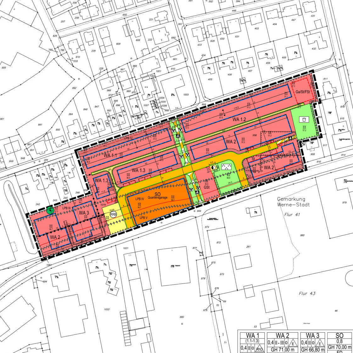 Bebauungsplan Nr. 10 c „Wohnquartier Südring“ - Planzeichnung