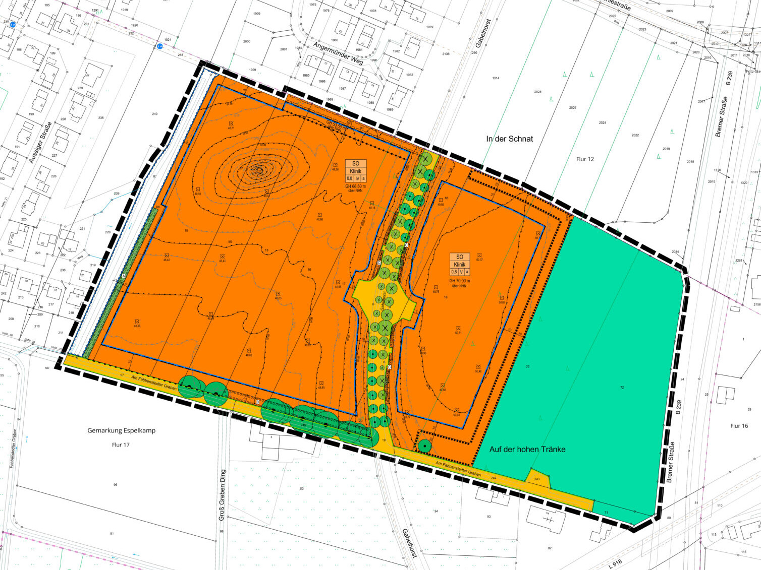 Bebauungsplan Nr. 72 „Klinikum Lübbecker Land“ - Planzeichnung
